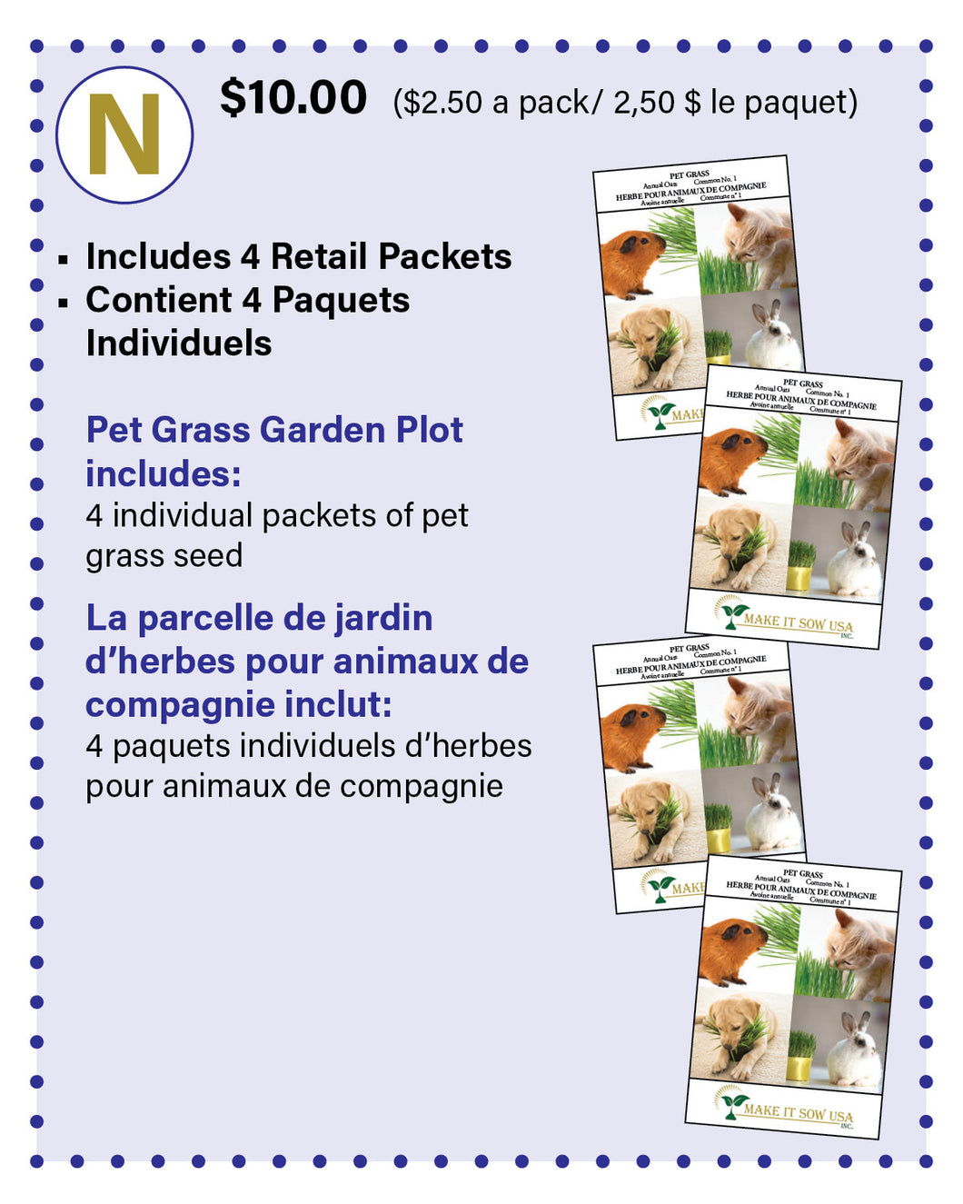 N : Pet Grass Garden Plot